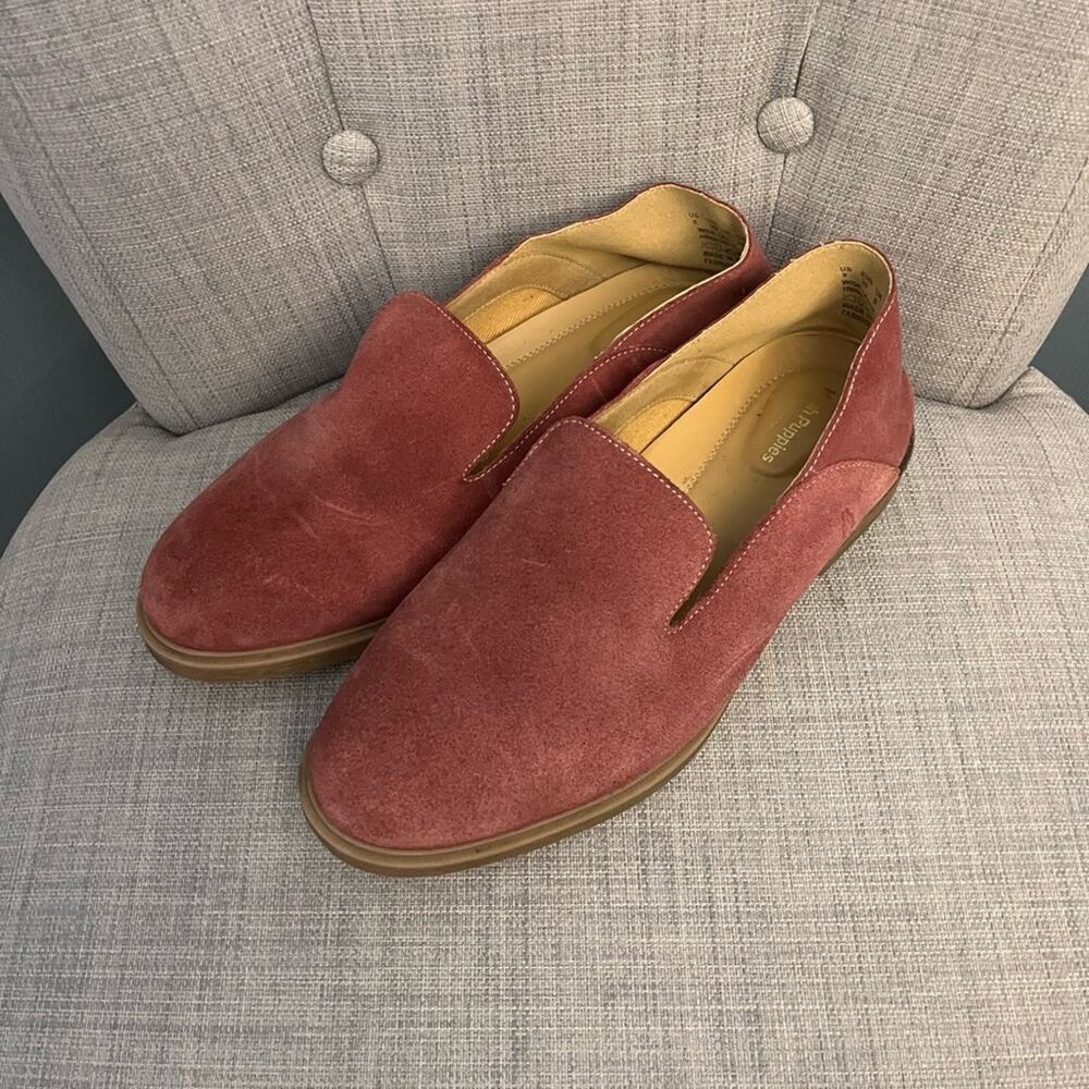 Hush Puppies Red Suede Loafers